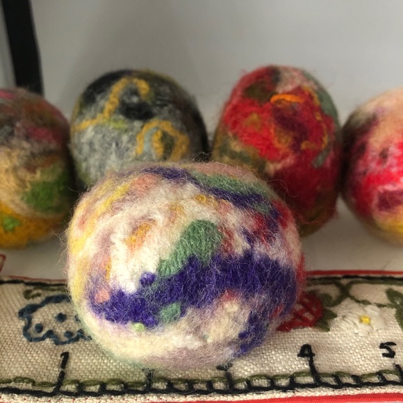 HAND CRAFTED Wool Felt Balls (Set of 3) - Picture 5 of 6